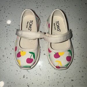 TOMS Baby Colorful Cherry Mary Jane Shoes